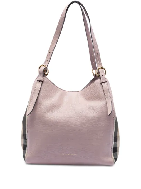 Burberry Pre-Owned sac à main Canterbury en cuir et toile à motif House Check (2000-2017)