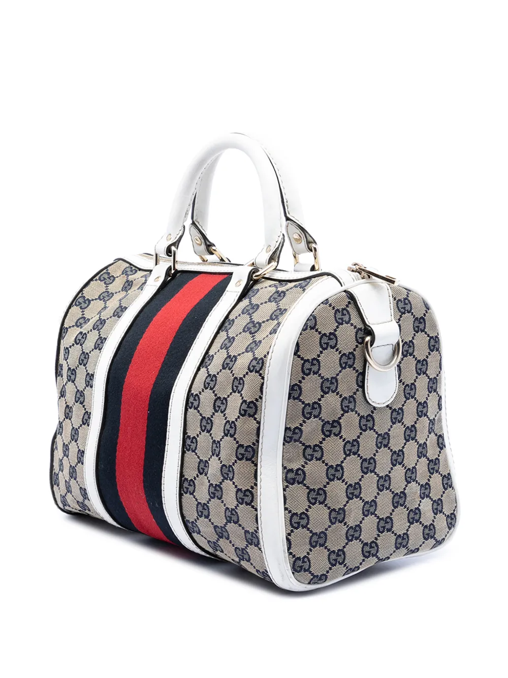 2016-2026 Medium Gg Canvas Web Joy Boston Bag Satchel