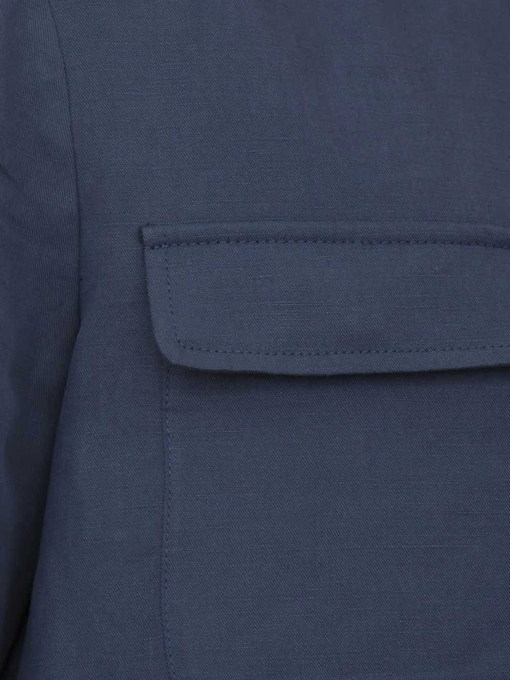 Eleventy Shirtjack met klepzak Blauw