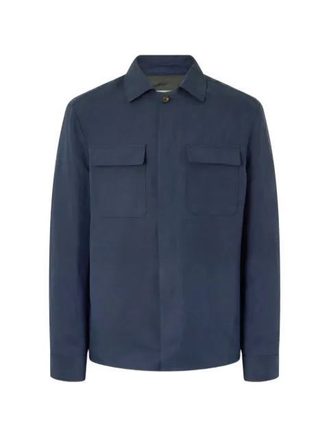 Eleventy flap-pocket shirt jacket