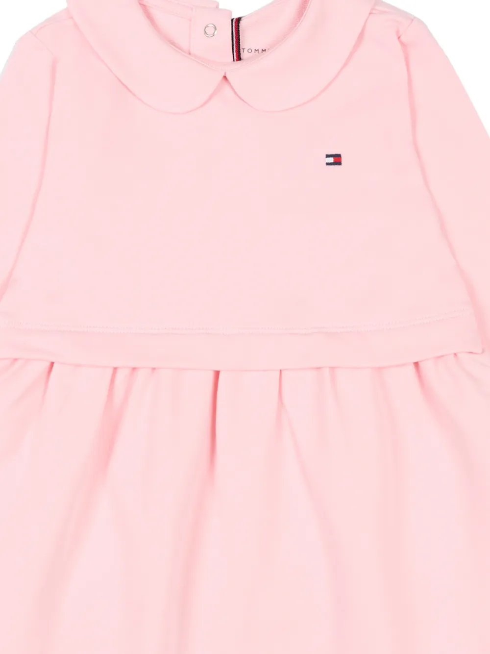 Tommy Hilfiger Junior Jurk met geborduurd logo Roze