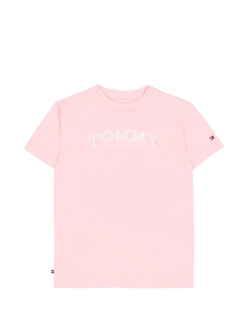 Tommy Hilfiger Junior logo-detail T-shirt - Rosa