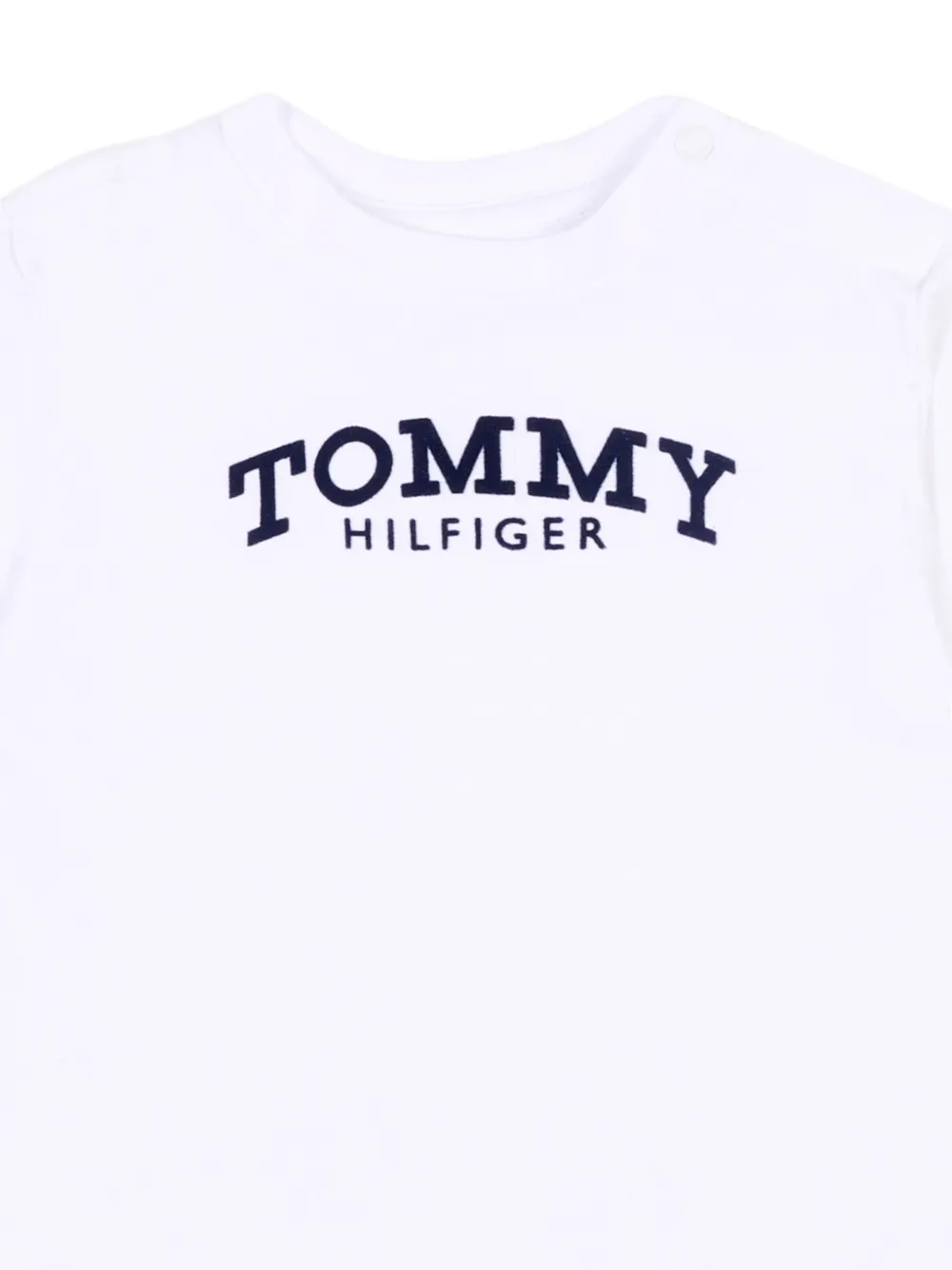Tommy Hilfiger Junior T-shirt met ronde hals en korte mouwen Wit