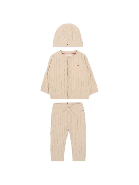 Tommy Hilfiger Junior logo-embroidered trousers set