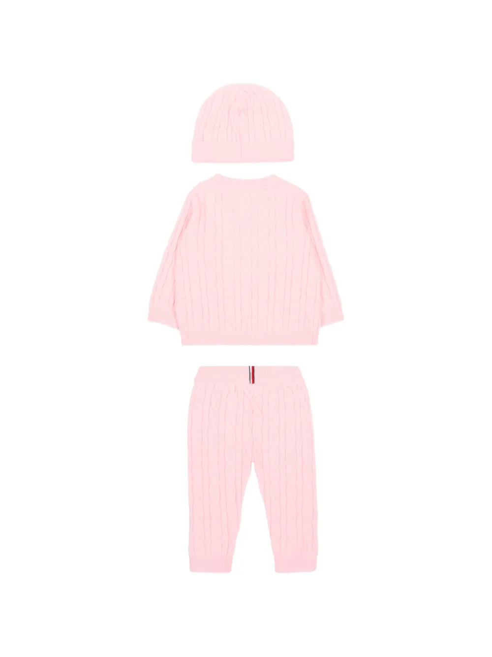  Tommy Hilfiger Junior Logo-embroidered Buttoned Trousers Set - Pink 