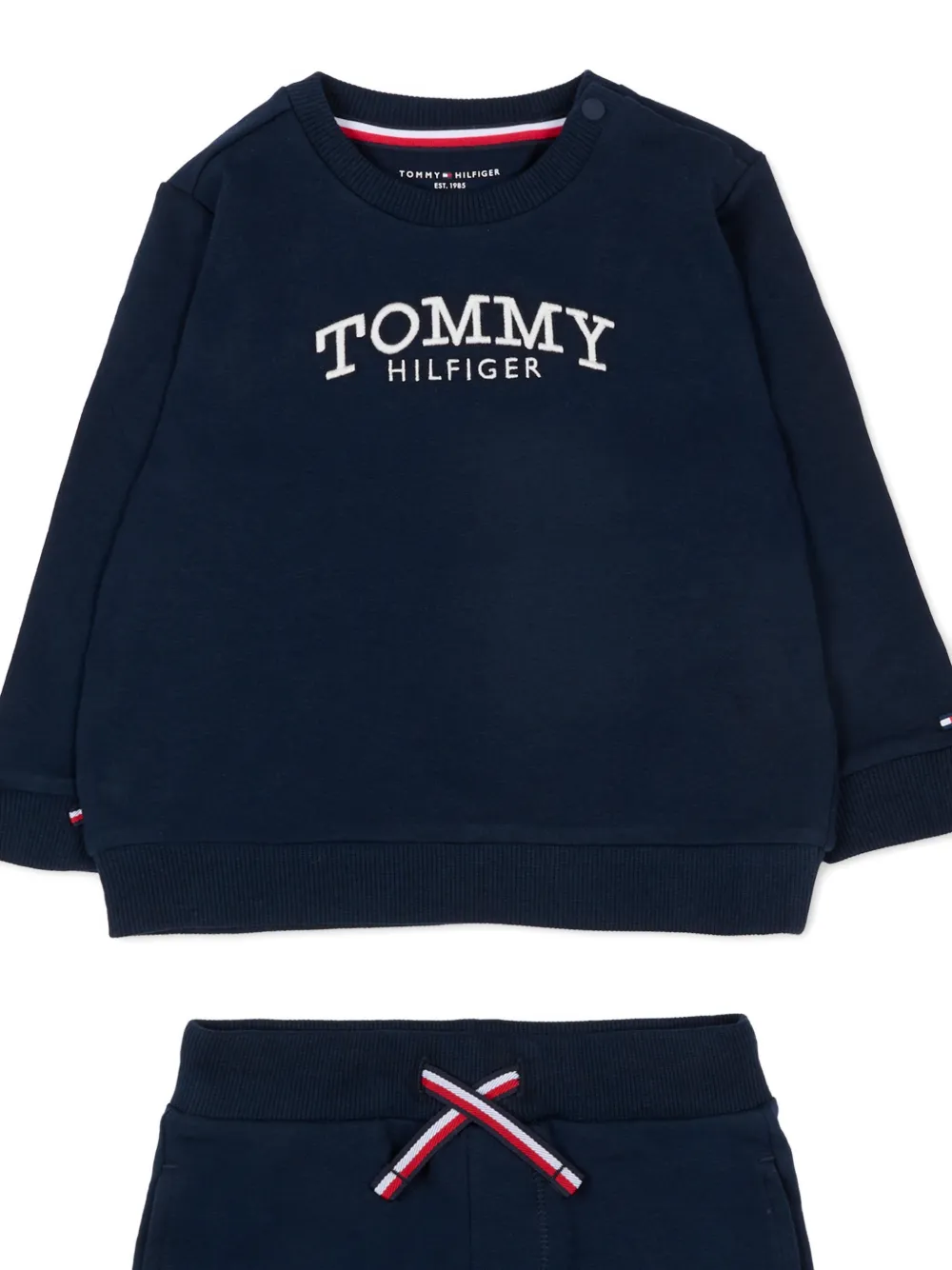 Tommy Hilfiger Junior Trainingspak met logodetail Blauw