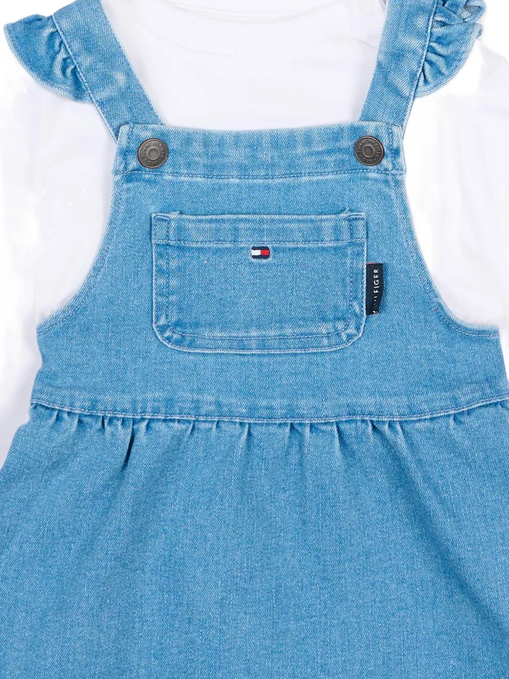 Tommy Hilfiger Junior Jurk met zak Blauw