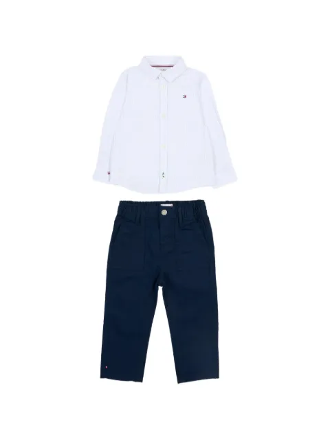 Tommy Hilfiger Junior belt-loop buttoned trousers set