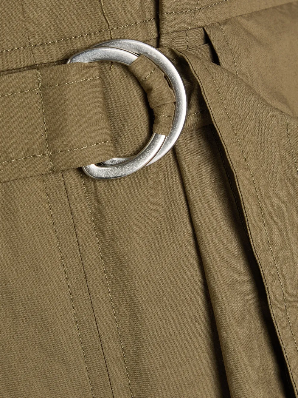3.1 Phillip Lim Gesmockte midi-jurk met gespdetail Groen