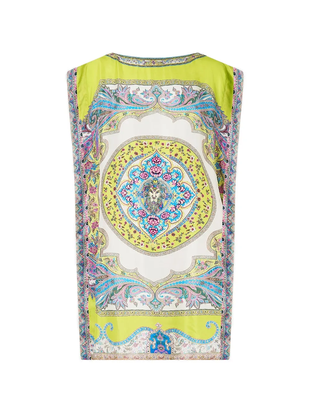 Camilla Magic Carpet Ride top met print Geel