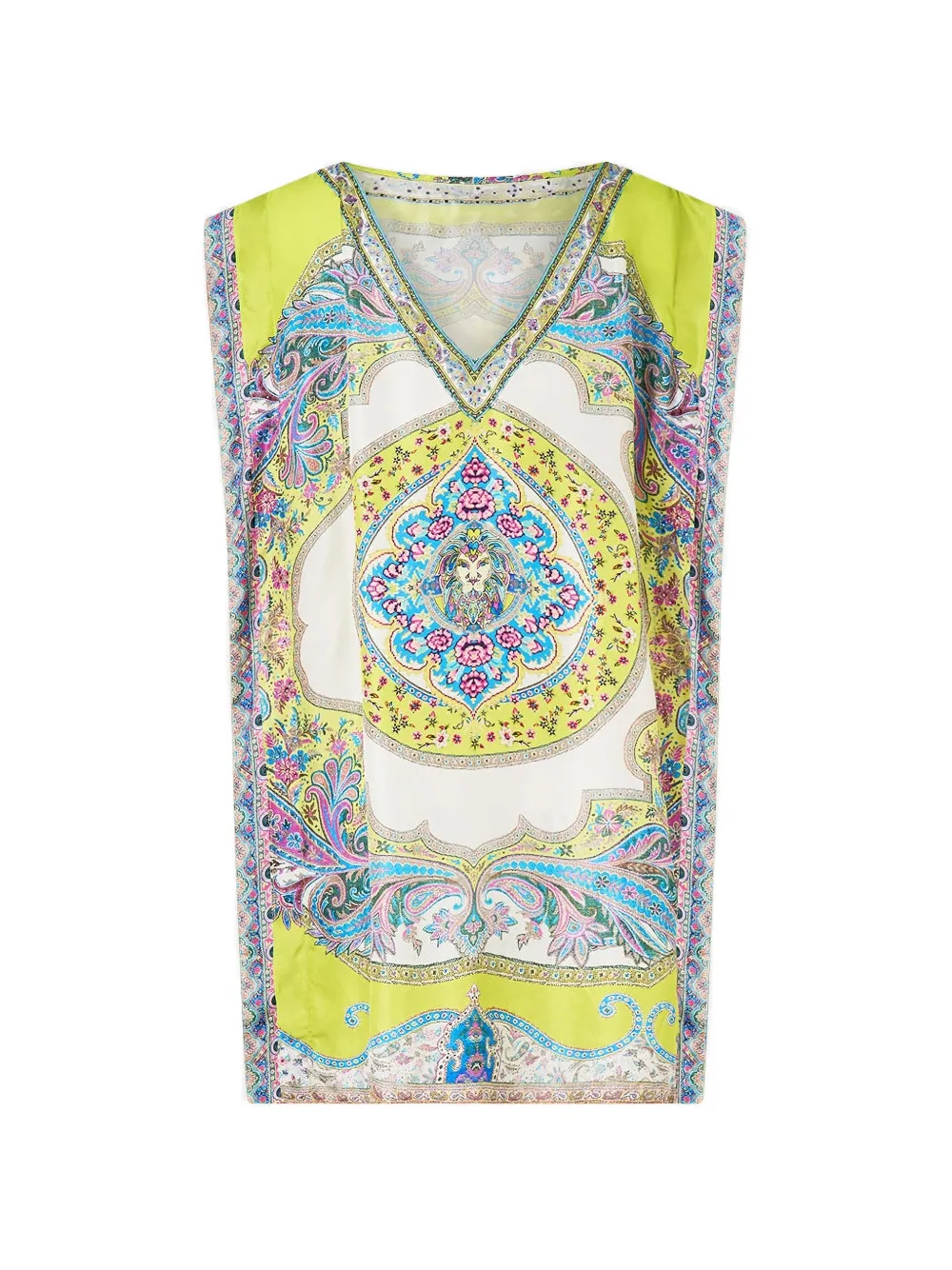 Camilla Magic Carpet Ride-print top - Giallo