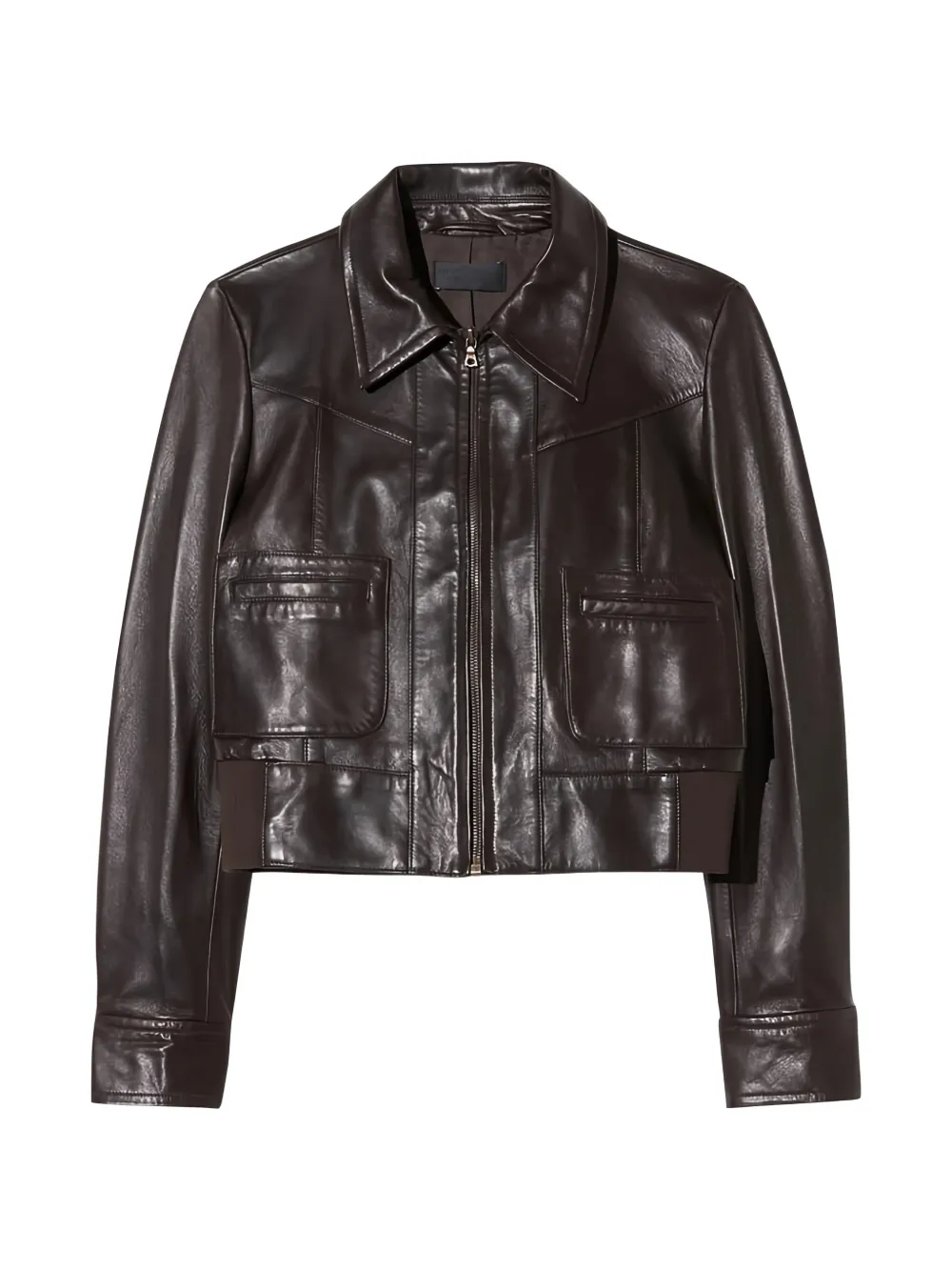 Nili Lotan Charly front-pocket jacket - Marrone