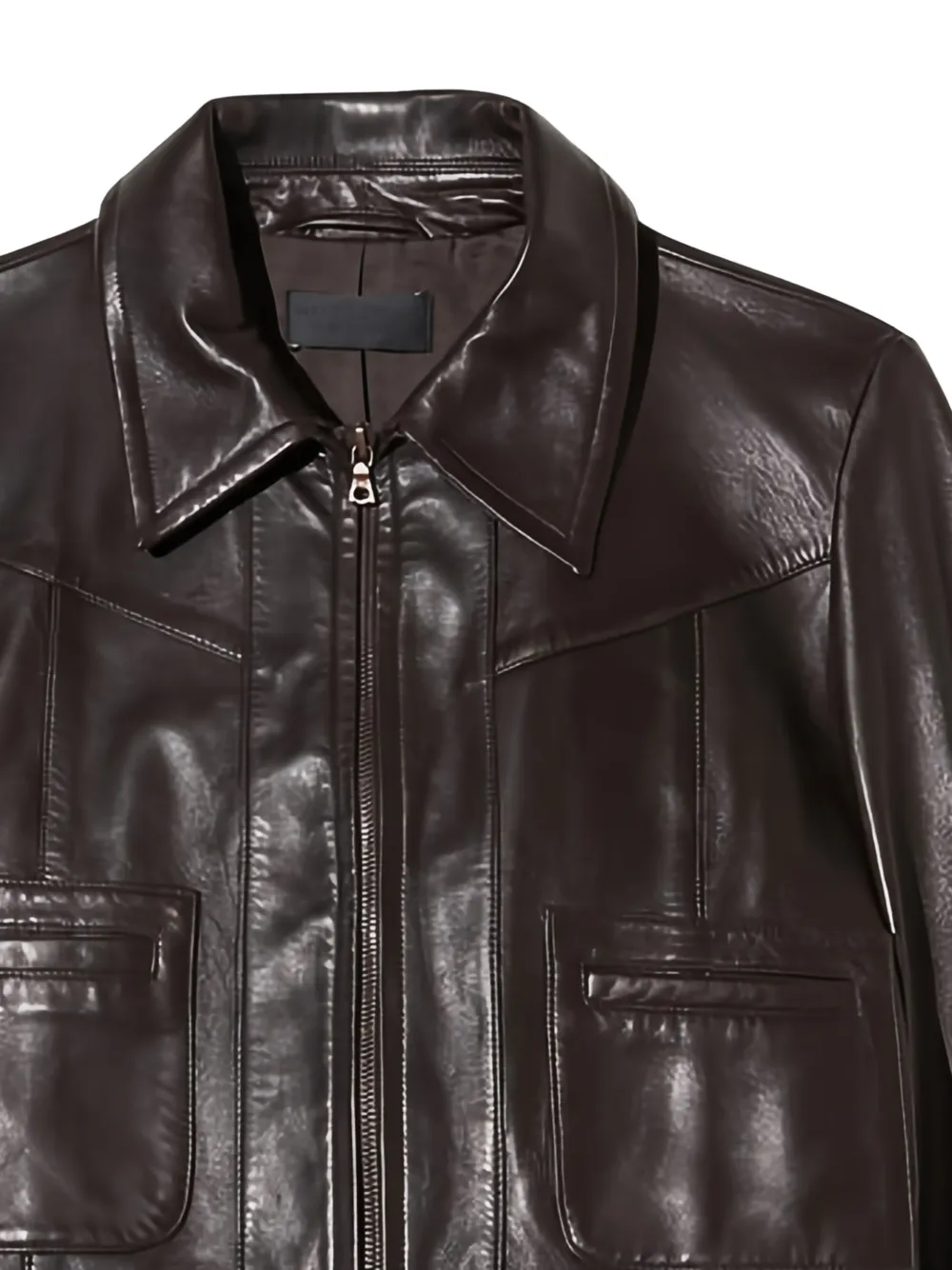  Nili Lotan Charly Front-pocket Jacket - Brown 