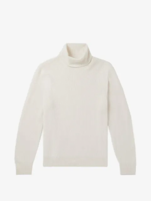 Brunello Cucinelli roll-neck ribbed sweater