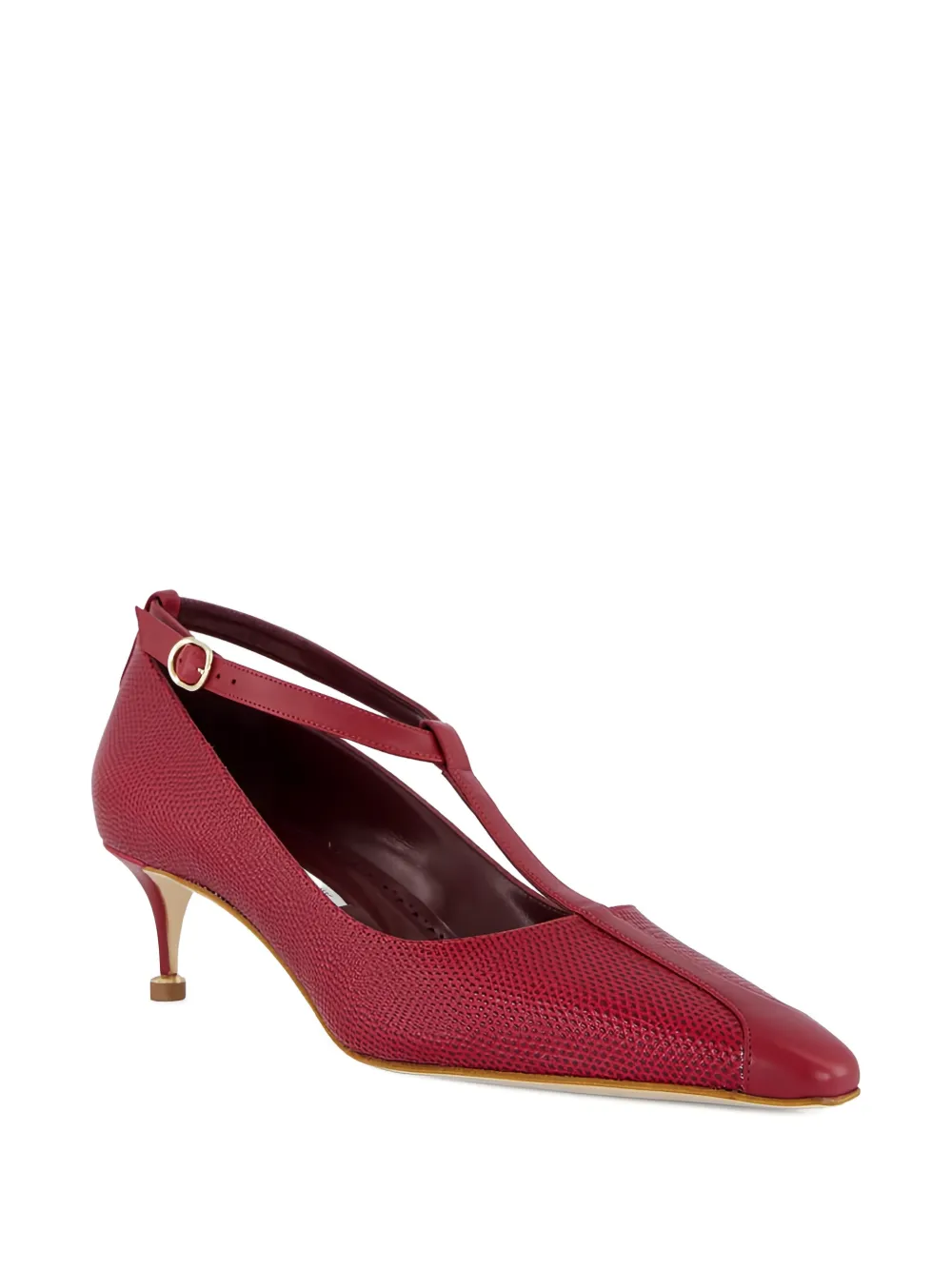 Manolo Blahnik Leren pumps Rood