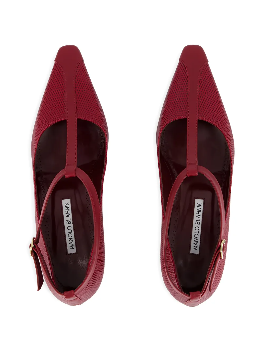 Manolo Blahnik Leren pumps Rood