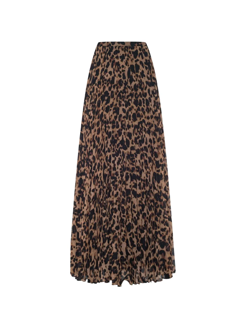 L'Agence Torin pleated maxi skirt - Marrone