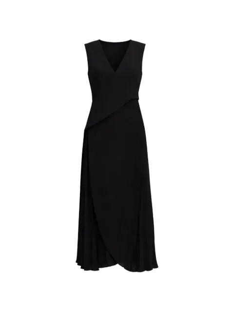 Acler Fairfield V-neck pleated maxi dress
