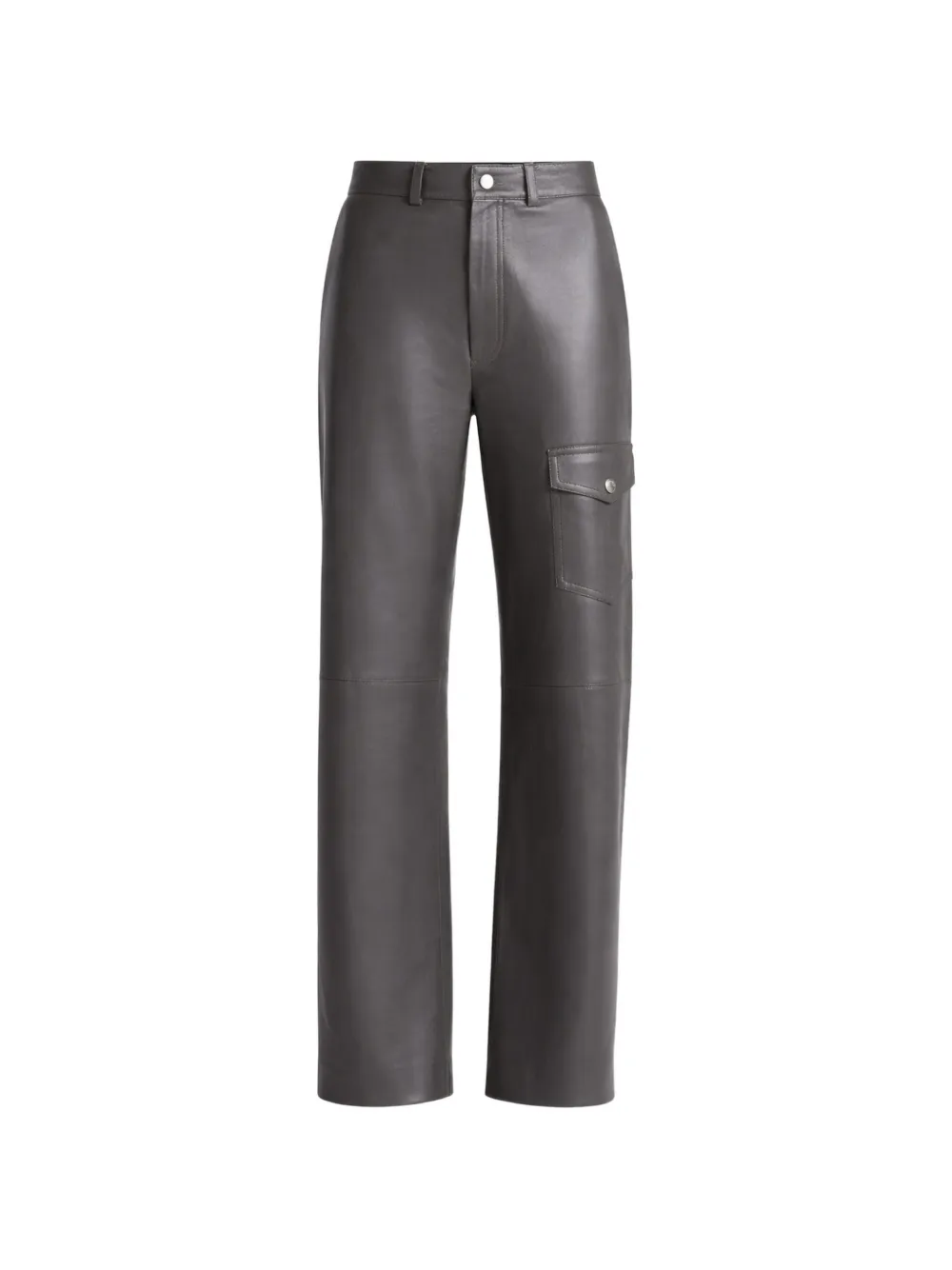 Nanushka cargo-pocket leather trousers - Grigio