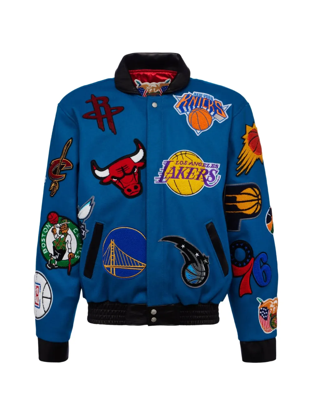 Jeff Hamilton NBA Collage bomber jacket - Blue
