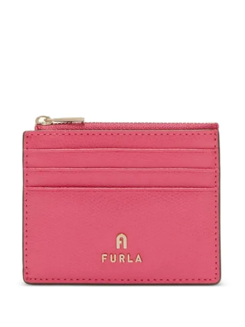 Furla lille tekstureret Camelia kortholder med logo