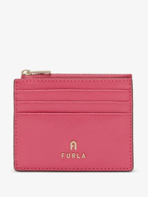 Furla small Camelia textured logo cardholder