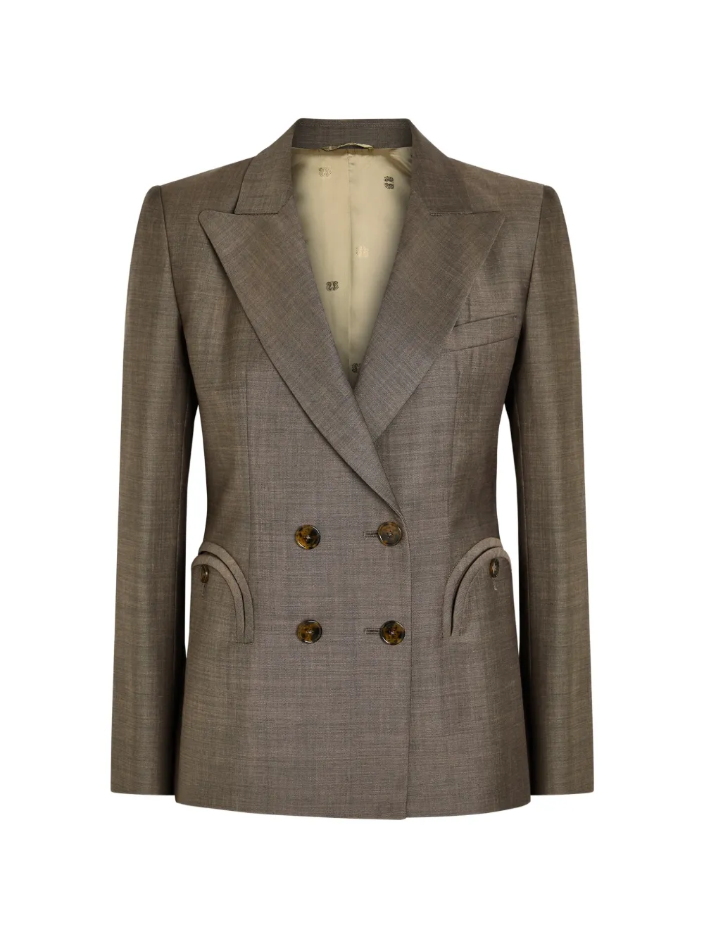 Blazé Milano double-breasted tailored jacket - Marrone