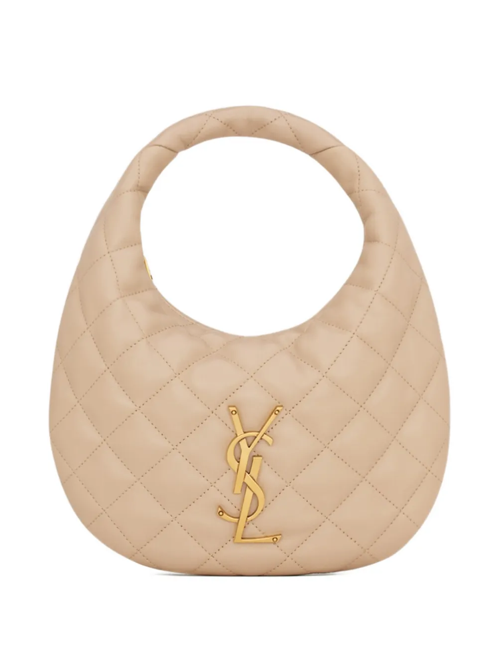 Кожаная сумка-тоут Saint Laurent Icarino со стеганым логотипом 