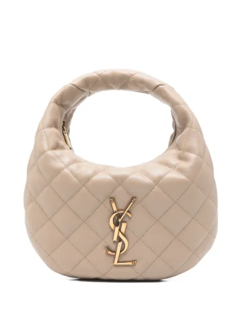 Saint Laurent quilted logo tote bag