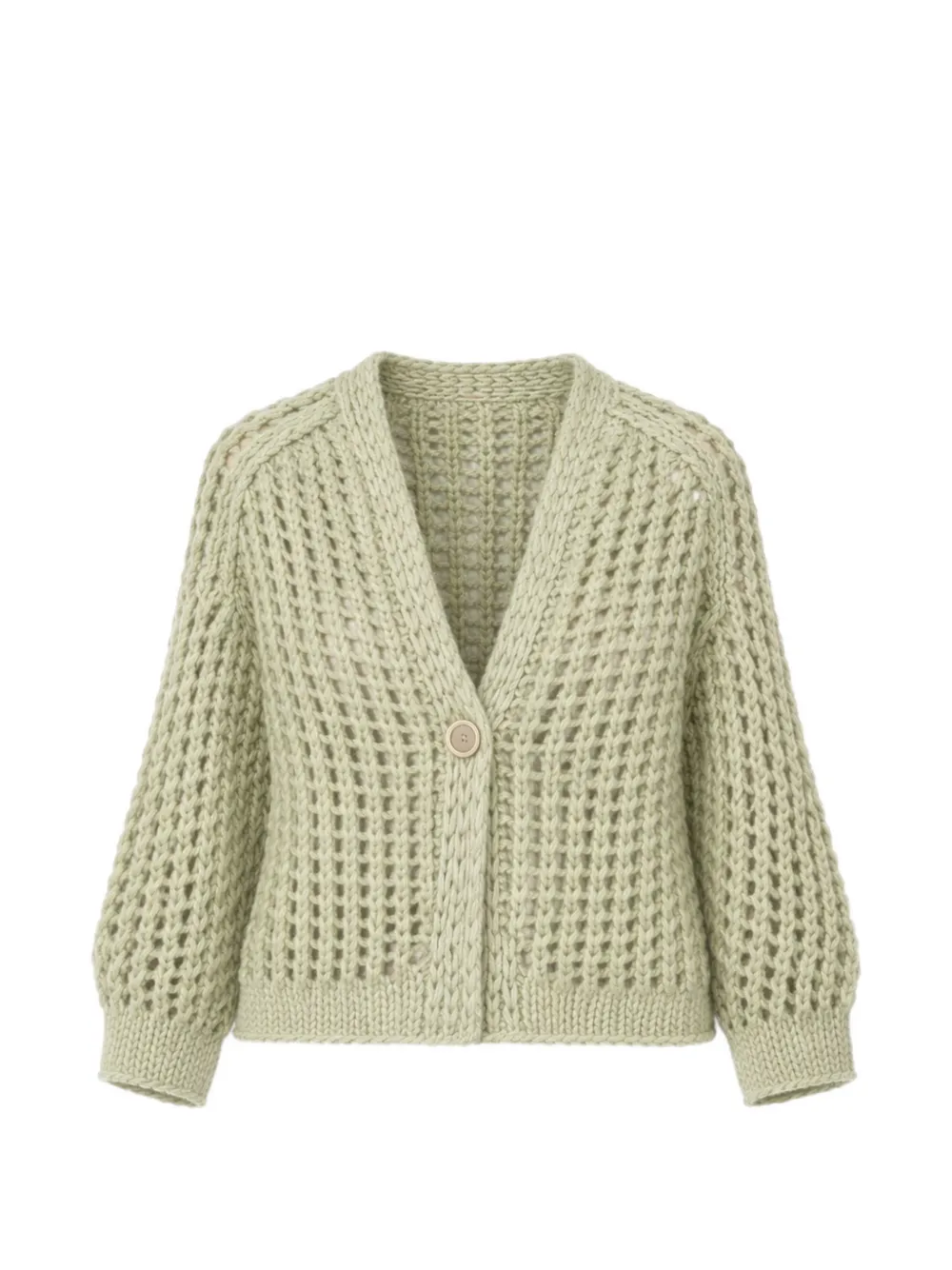 Iris Von Arnim open-knit button cardigan - Grün