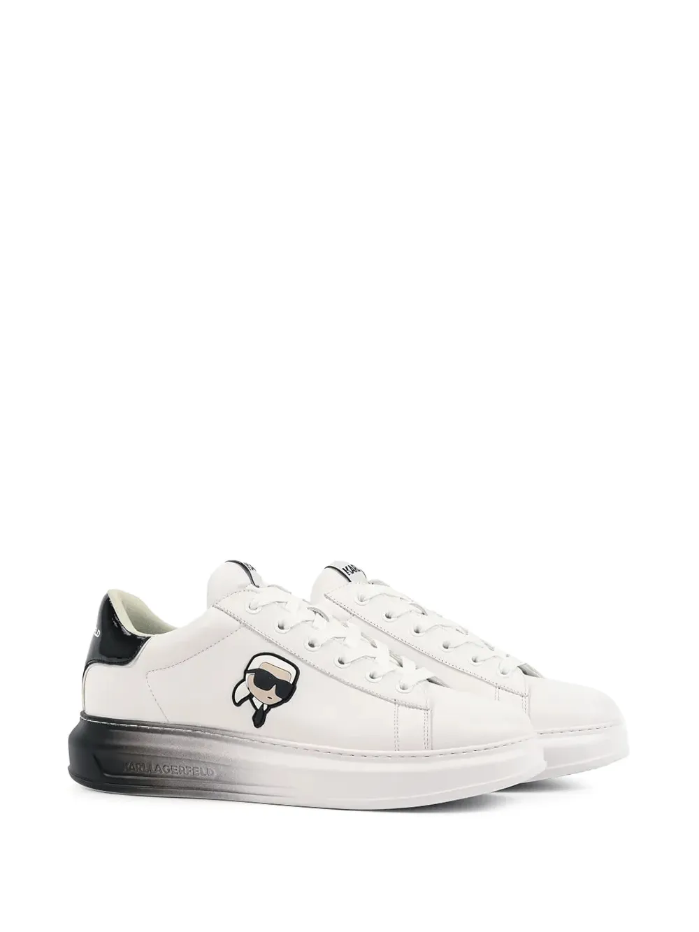 Karl Lagerfeld Sneakers met ombré-effect Wit