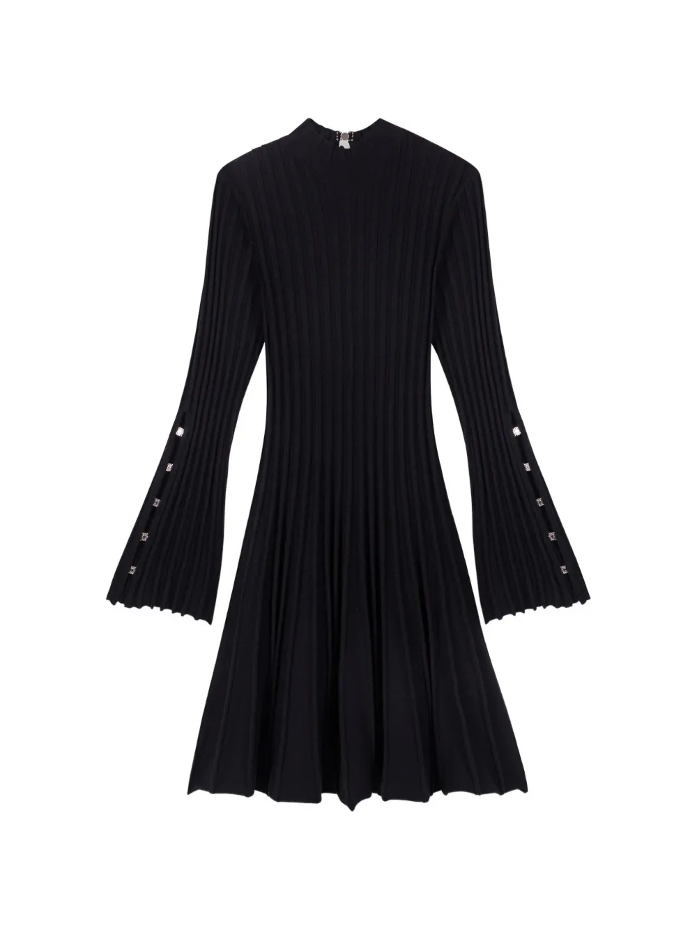 Maje ribbed mini dress - Nero