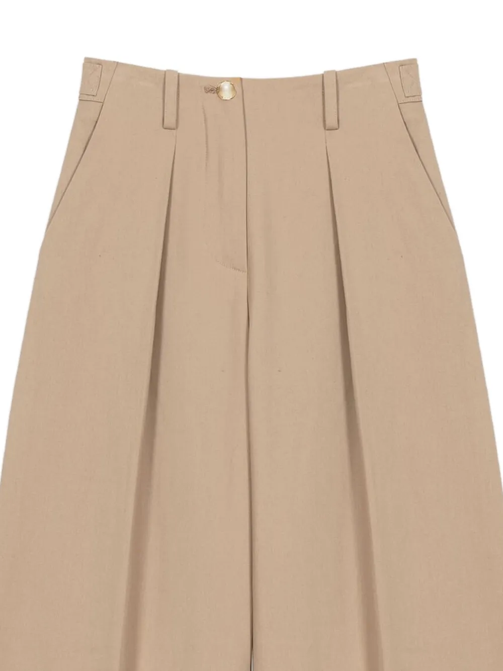  Maje Pleated Pallazo Pants - Neutrals 