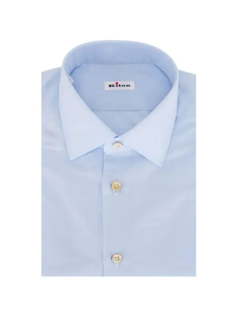 Kiton button-down-collar shirt