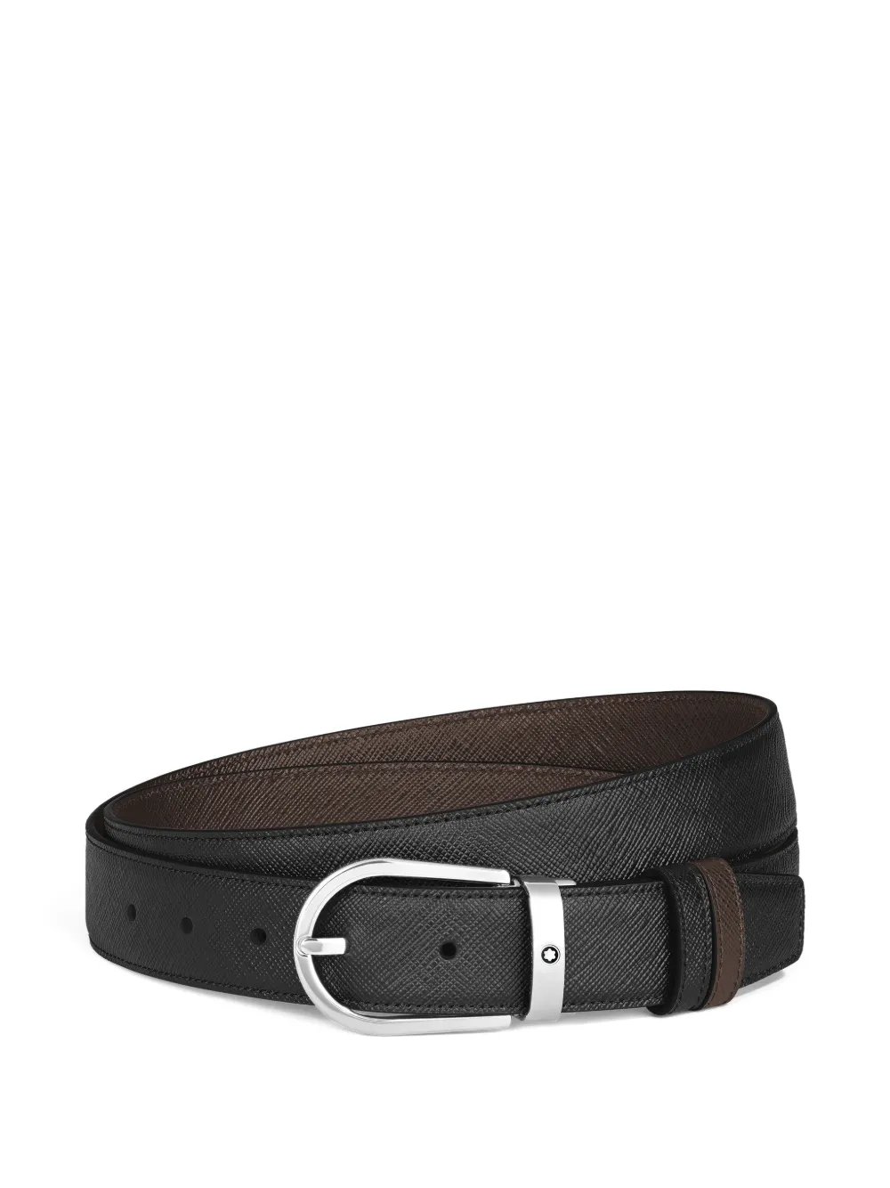 Montblanc reversible pin-buckle belt - Nero