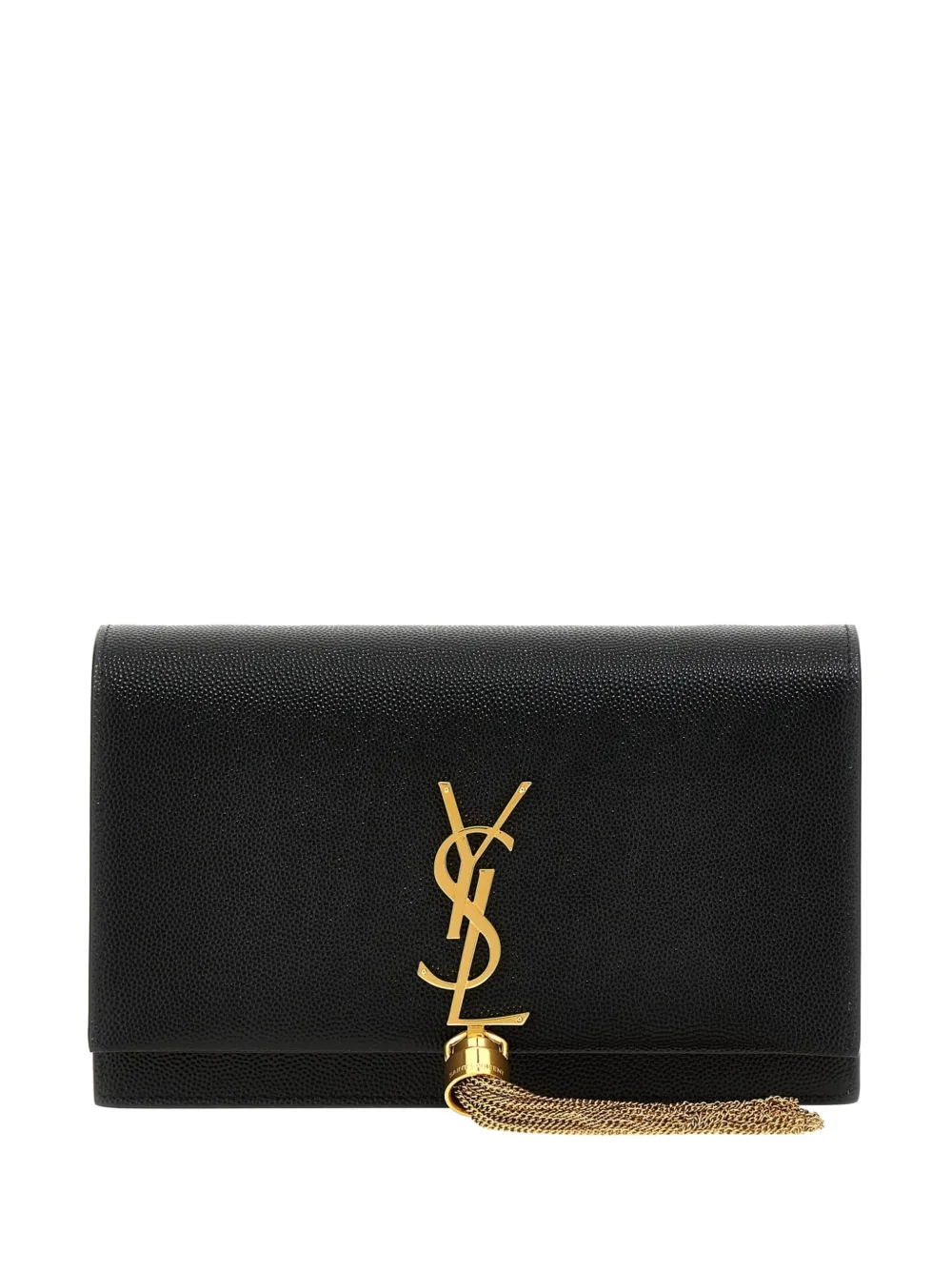 Saint Laurent small Kate logo-detail tassel shoulder bag - Schwarz