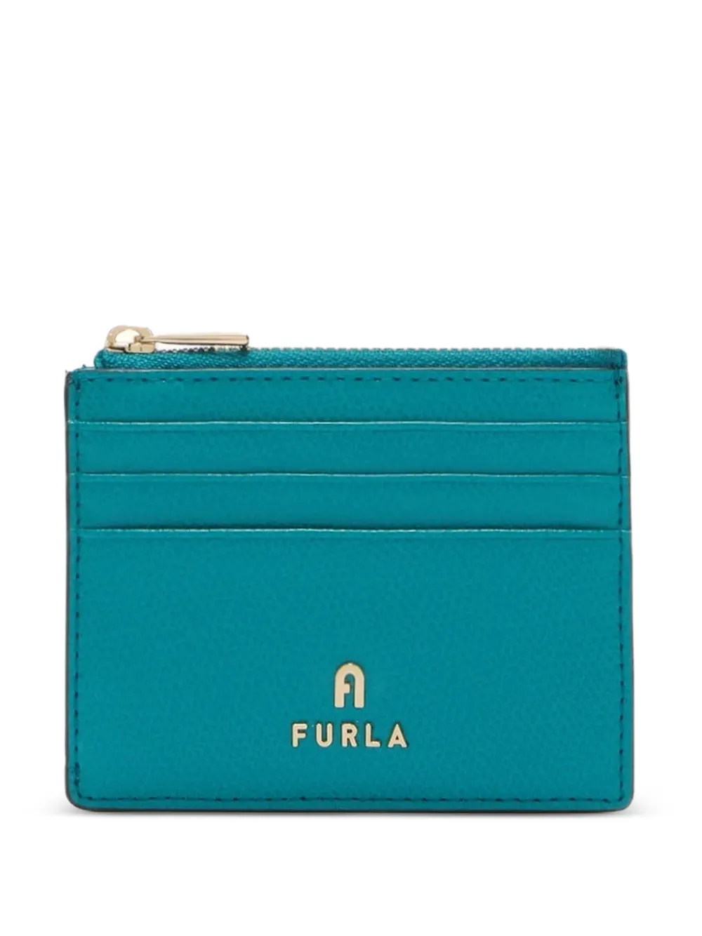 Furla Camelia logo-detail card holder - Blu