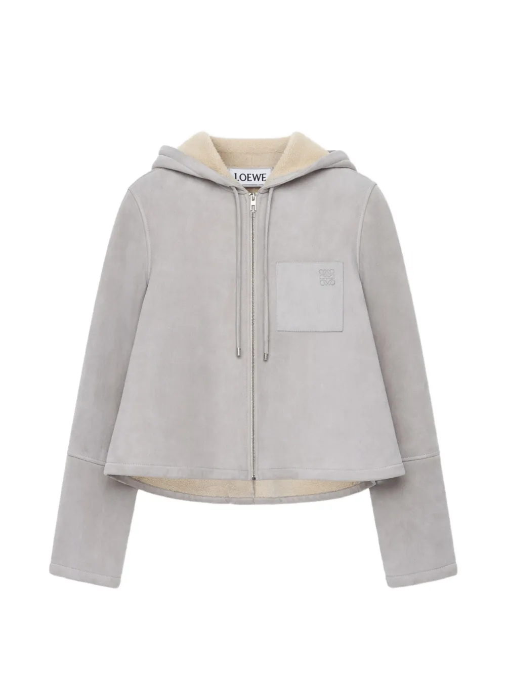 LOEWE logo-detail hooded jacket - Grigio