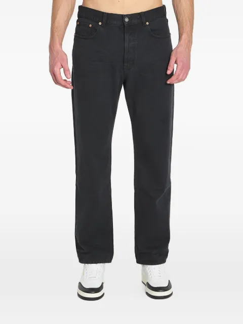 Saint Laurent leather-patch five-pocket jeans