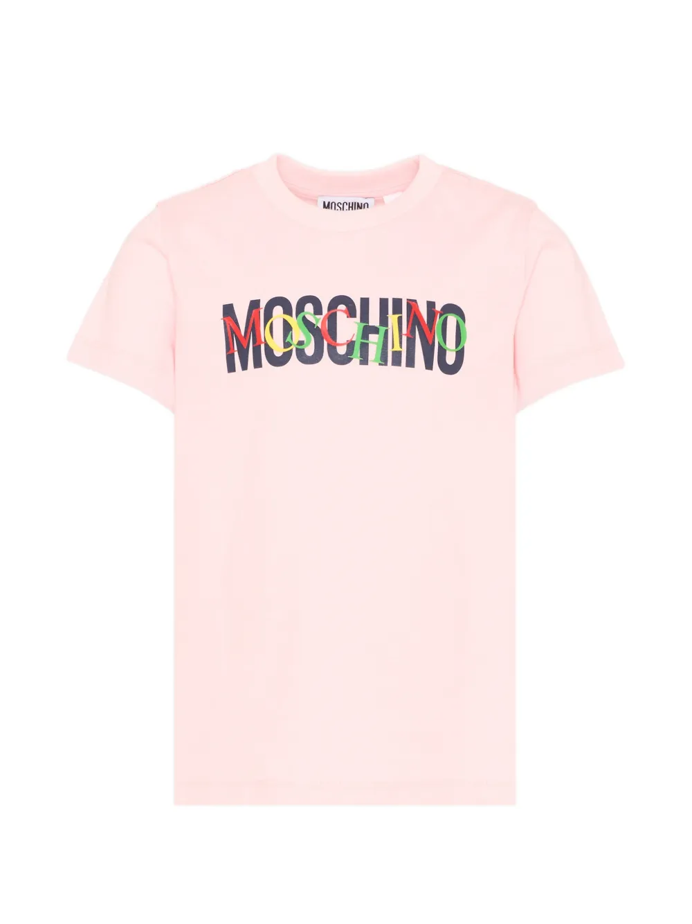Moschino Kids logo-detail T-shirt - Rosa