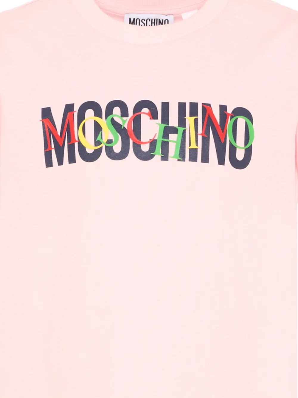 Moschino Kids T-shirt met logo Roze