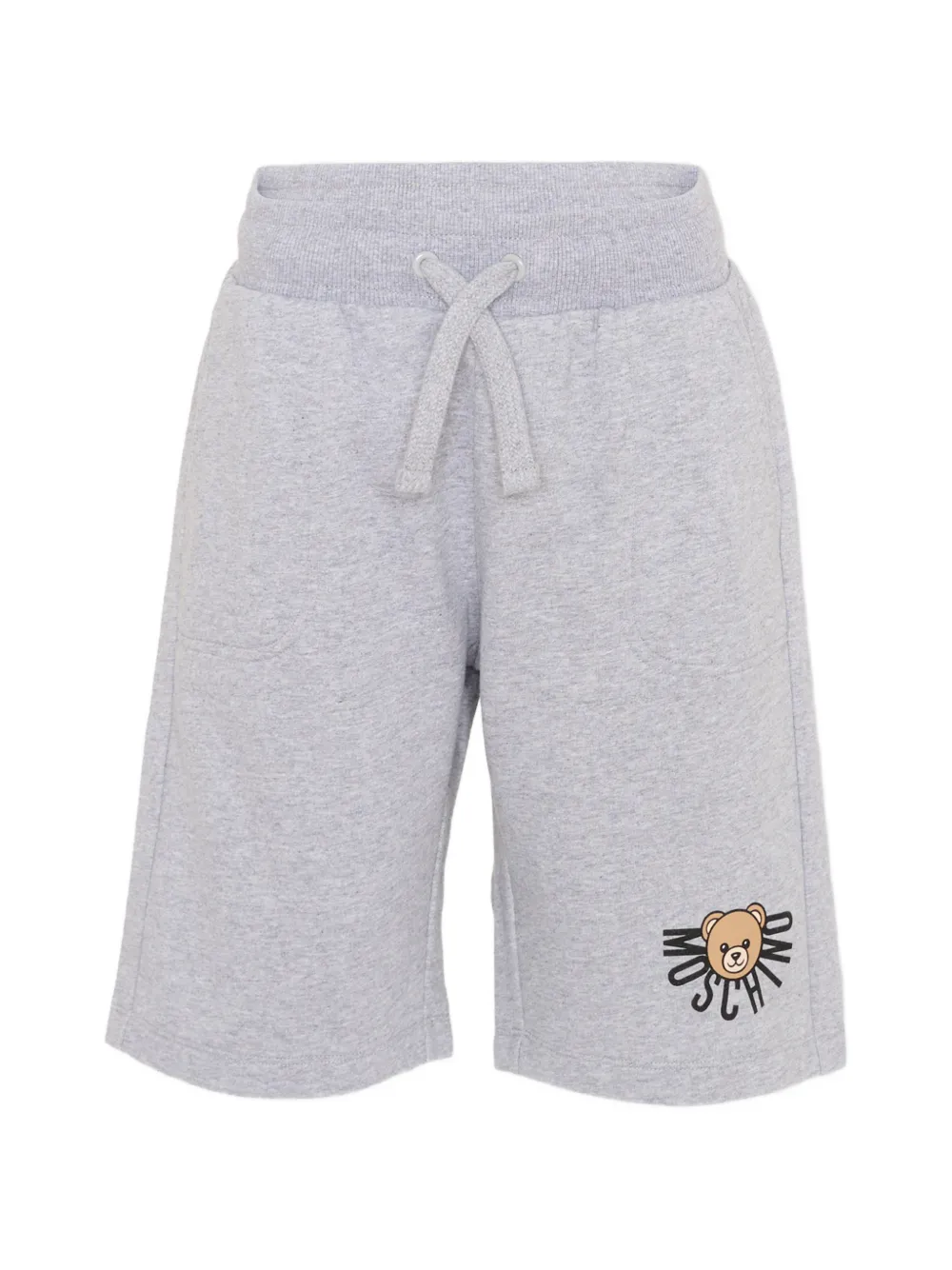 Moschino Kids pocket drawstring shorts - Grigio
