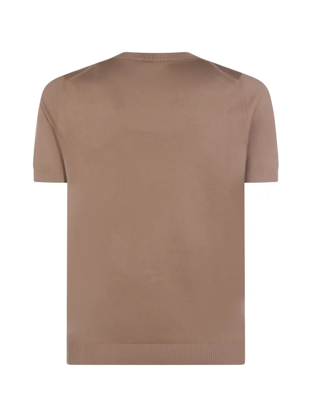 Malo Gebreid T-shirt Bruin