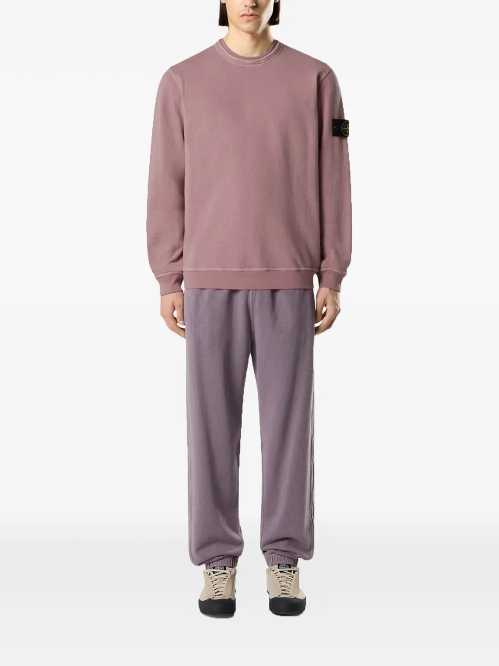 Stone Island 로고 패치 스웨트셔츠 | 스웨트셔츠