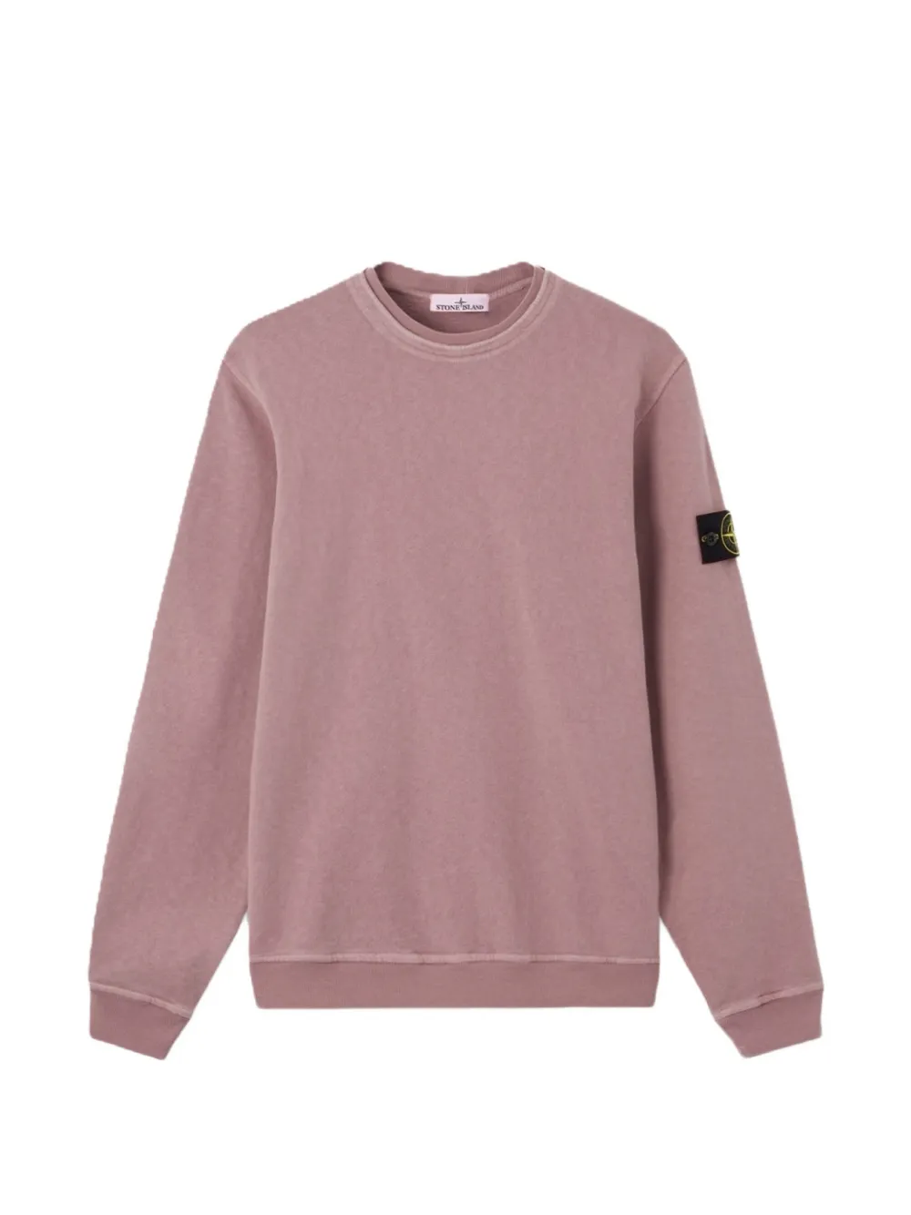 Stone Island 로고 패치 스웨트셔츠 | 퍼플