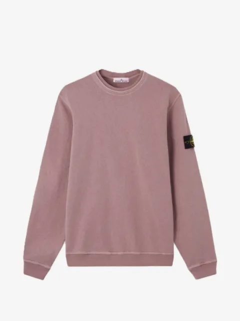 Stone Island logo patch sweatshirt