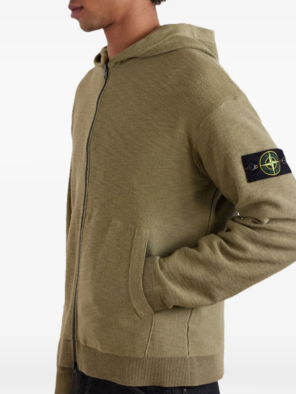 Stone Island zip-up Hoodie | Green | FARFETCH
