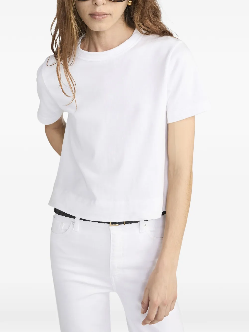 FRAME T-shirt met ronde hals Wit