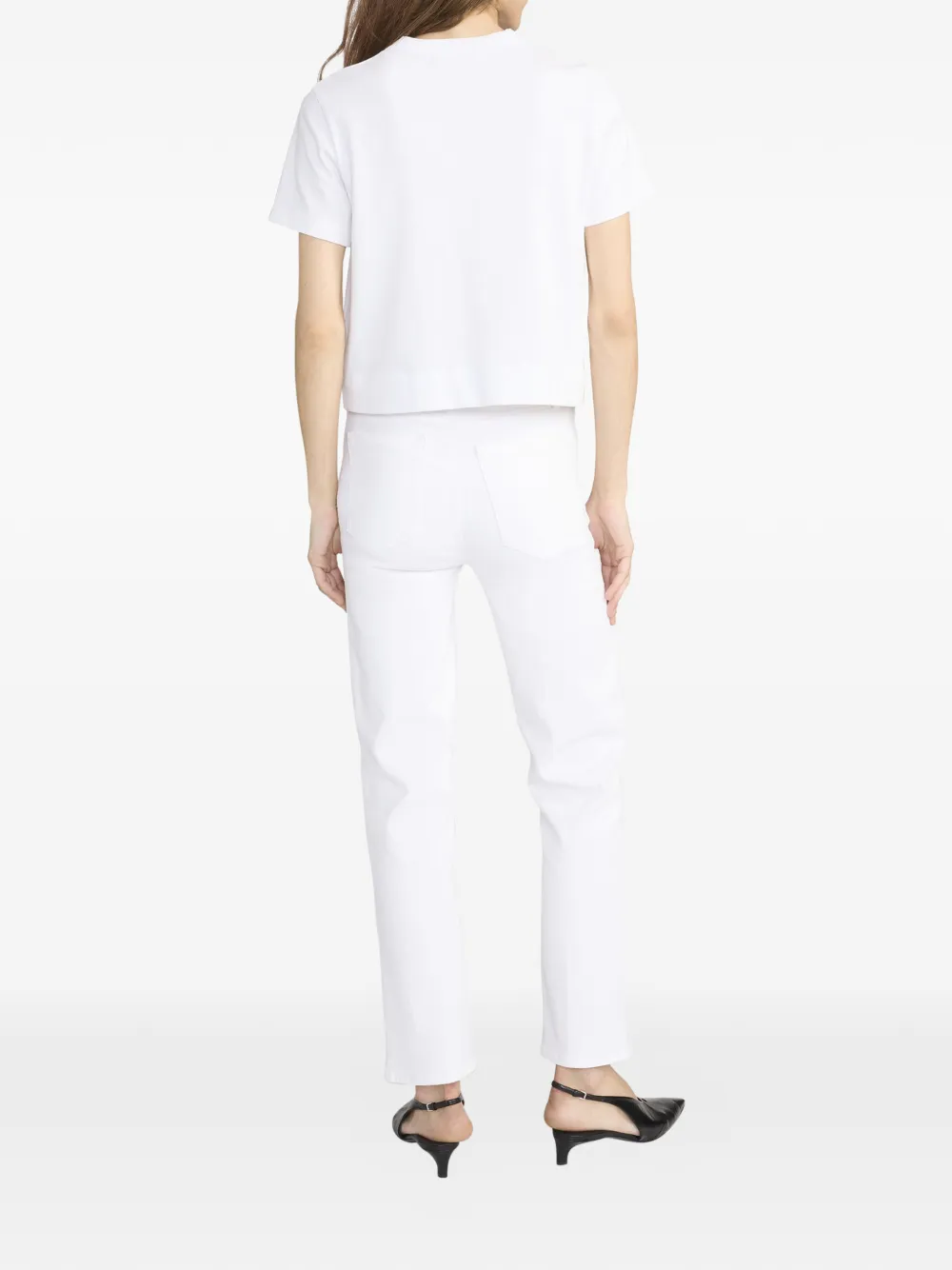 FRAME T-shirt met ronde hals Wit