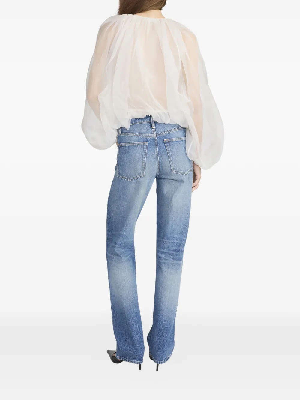  Frame Balloon-sleeve Blouse - Neutrals 